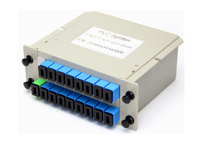 Кассета Splitter PLC кассеты волокна FTTH 1x2 1x4 1x8 1x16 оптически вставляемая 3