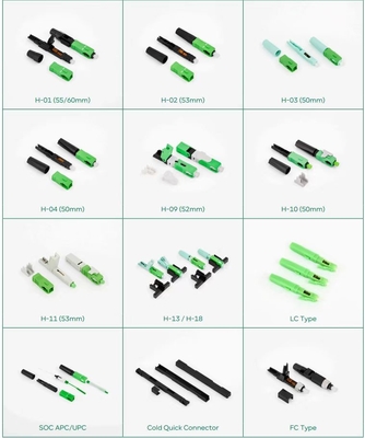 ROHS SC APC Fiber Optic Fast Connector Apply For FTTH