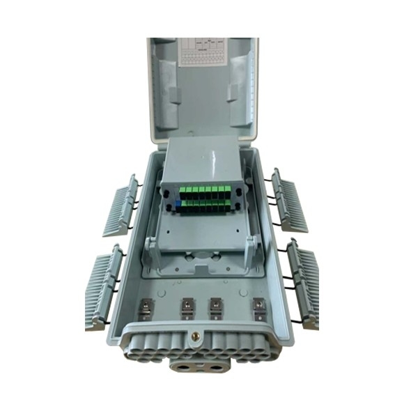 IP 65 ABS коробки распределения оптического волокна Китая 24 гаван с Splitter PLC SC метода стены/поляка вставляемым 1
