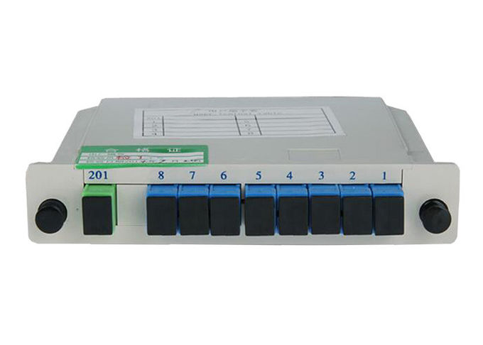 1x8 Splitter PLC кассеты волокна SC UPC оптически в коробке оптического волокна 0