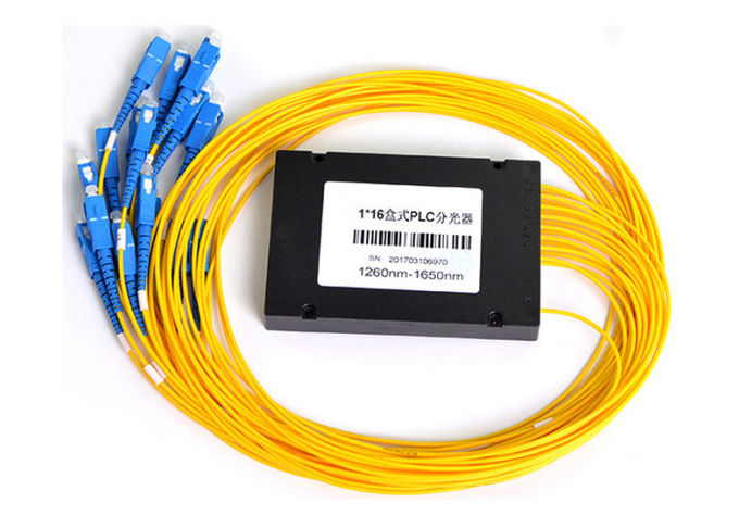 Кассета Splitter оптического волокна PLC коробки 1x8 1x16 FTTH Fibetr в SC UPC коробки Abs 6