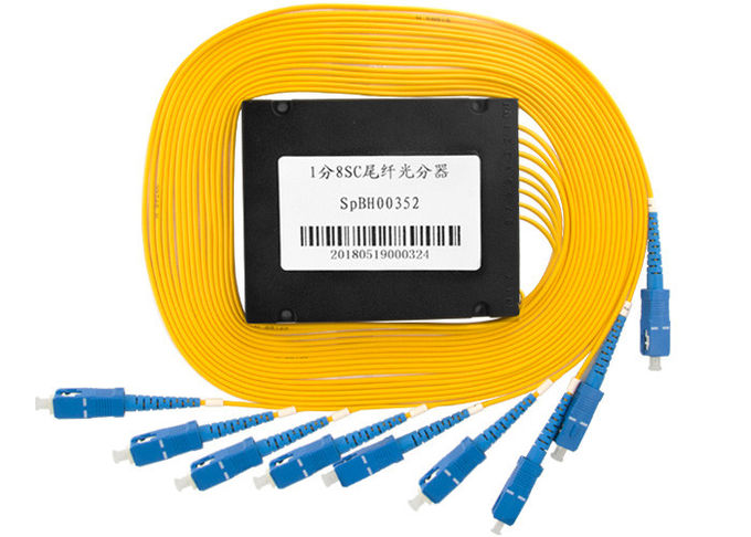 Splitter кабеля оптического волокна Plc одиночного режима 1x8, самый лучший оптически Splitter LSZH 2